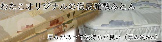 ウール100%低反発敷き布団